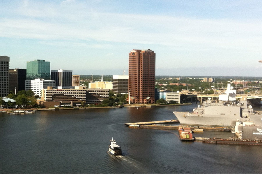 Norfolk VA City view
