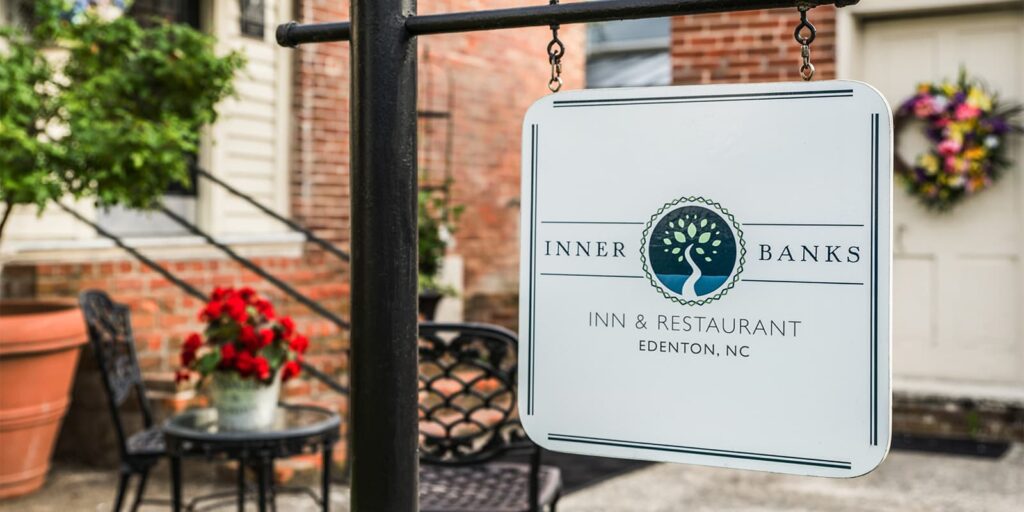 Sign for Inner Banks Inn & Restaurant