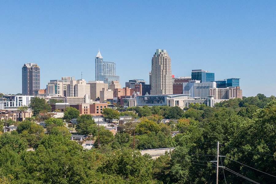 View of Raleigh North Carolina