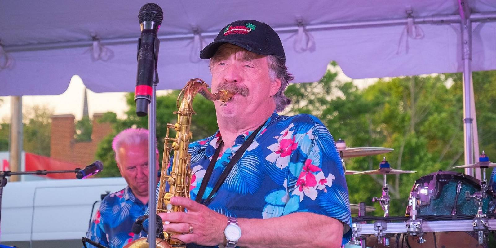 A local band performing live music at Sounds of Summer in Edenton